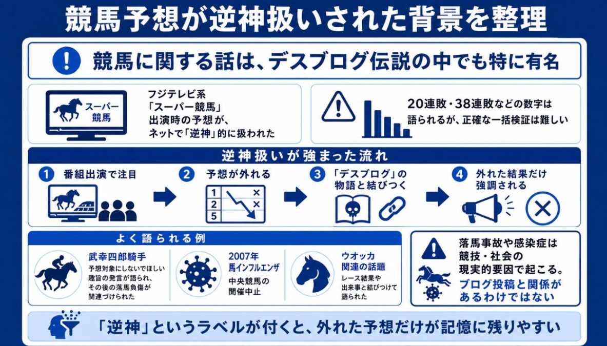 東原亜希のデスブログ 競馬予想が逆神扱いされた背景を整理