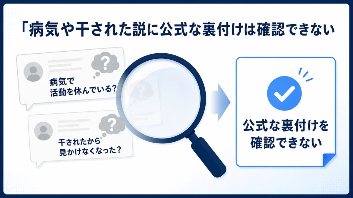 飯沼愛に何があった　病気や干された説に公式な裏付けは確認できない