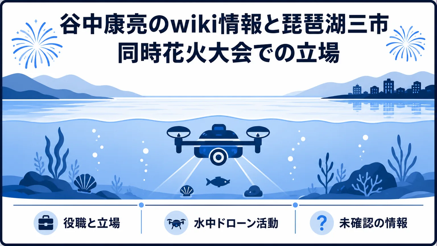 谷中康亮のwiki情報と琵琶湖三市同時花火大会での立場